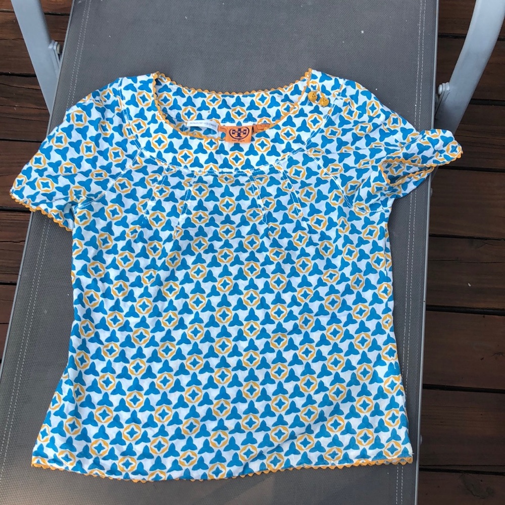 Vintage Tory Burch Cotton Blouse Size 6